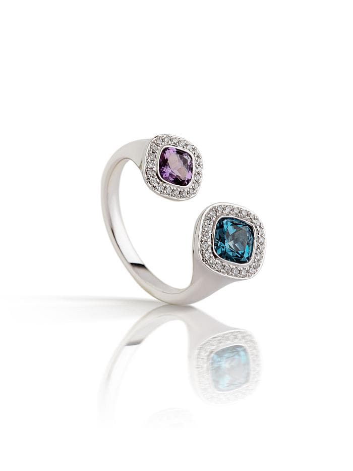 Amethyst - Topas - Ring 