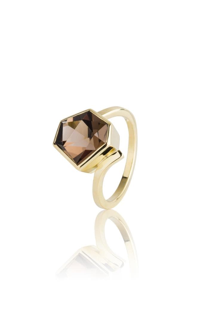 Rauchquarzring "Emma"