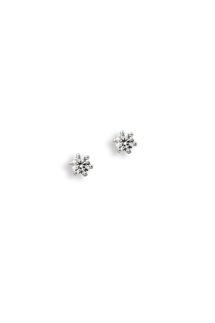 Brillantohrstecker 6er Krappe 0,10ct